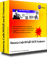 Morovia Code39 (Full ASCII) Barcode Fontware icon