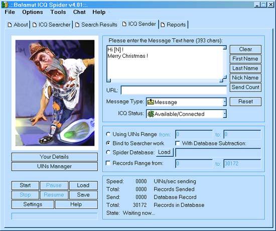 Ba!amut ICQ Spider Screenshot