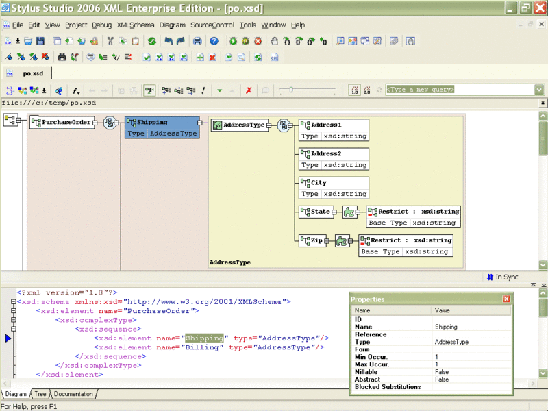 Stylus Studio XML Enterprise Edition Screenshot