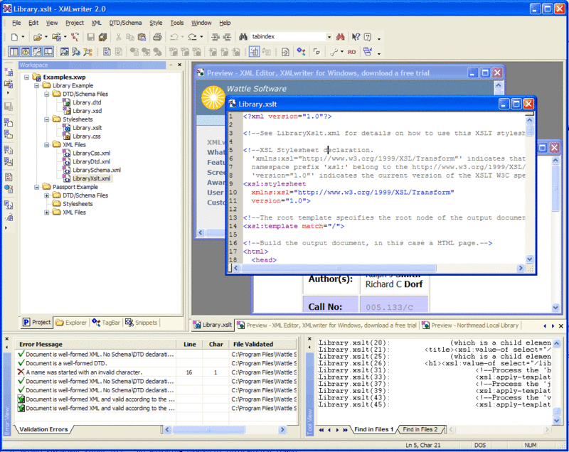 XMLwriter Screenshot