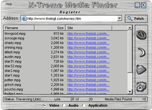 X-Treme Media Finder Screenshot