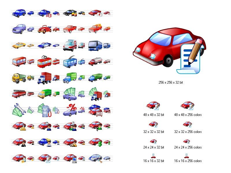 Car Icon Library Screenshot