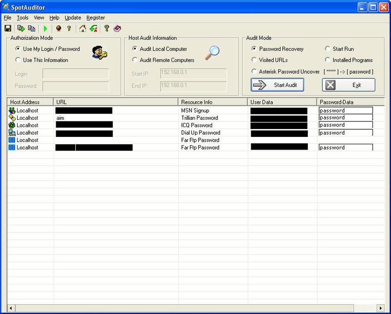 SpotAuditor Screenshot