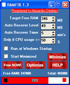 RAMFIX Screenshot