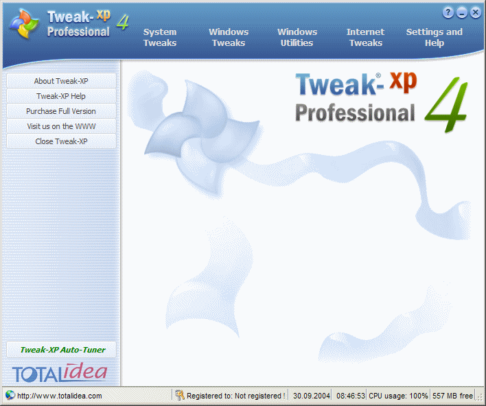 Tweak-XP Screenshot