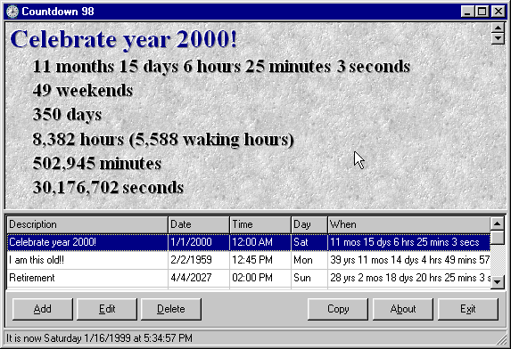 Countdown Screenshot
