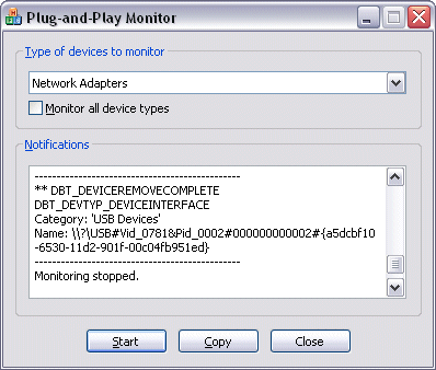 Plug-and-Play Monitor Screenshot