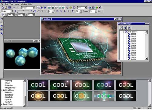 Ulead COOL 3D Screenshot