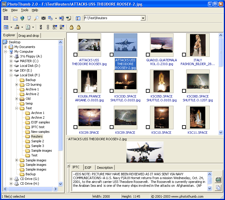 PhotoThumb Screenshot