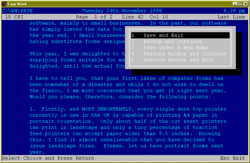 Easy Word Screenshot