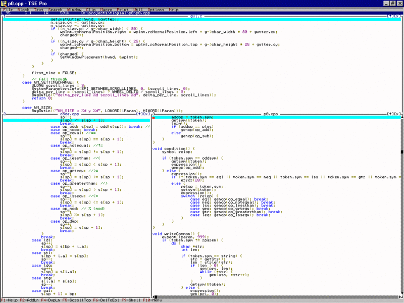 TSE Pro/32 Screenshot