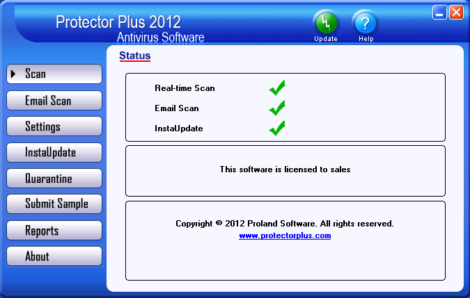 Protector Plus 2011 Antivirus Screenshot