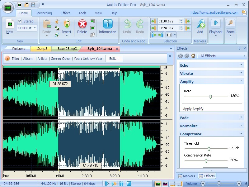 Audio Editor Pro Screenshot