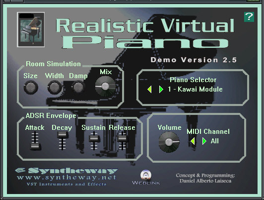 Realistic Virtual Piano VSTi Screenshot