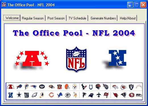 NFL Office Pool Screenshot