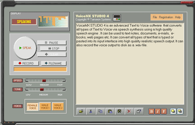 VoiceMX STUDIO Screenshot