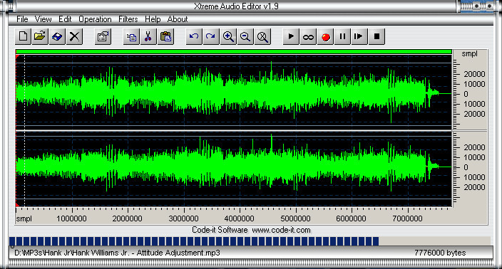 Xtreme Audio Editor Screenshot