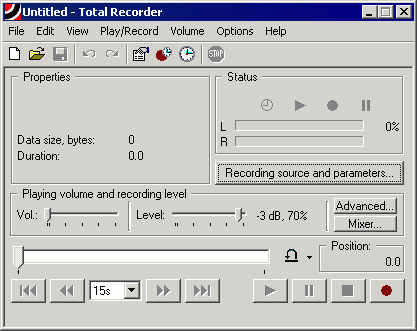 Total Recorder Standard Edition Screenshot