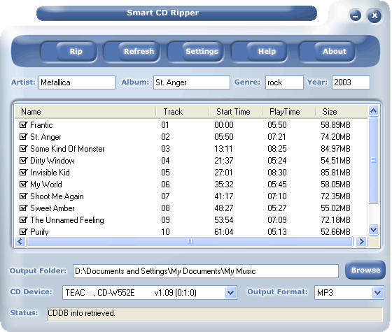 #1 Smart CD Ripper Screenshot