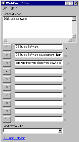 WebFormFiller Screenshot